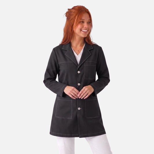 Bata Corta Pespunte Mujer | 3 Pockets