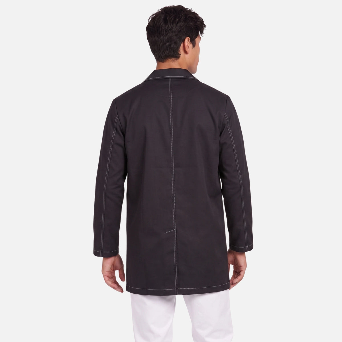 Bata Corta Pespunte Hombre | 3 Pockets