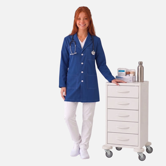 Bata Corta Pespunte Mujer | 3 Pockets