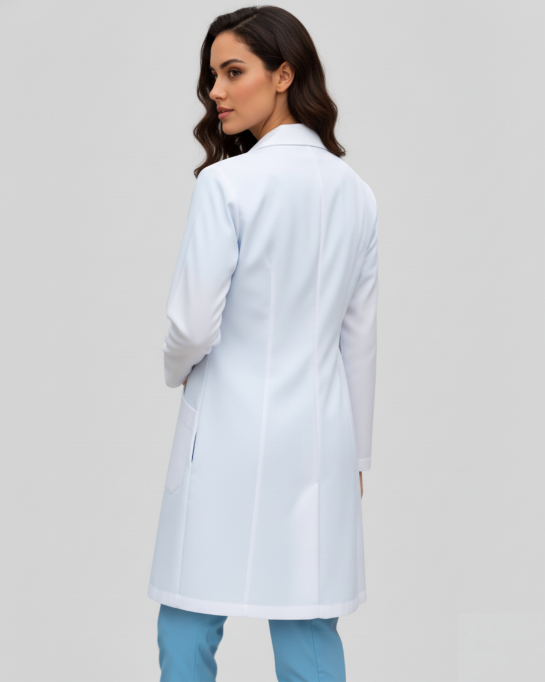 Bata Century Mujer | Tela CleëShield (Rígida)