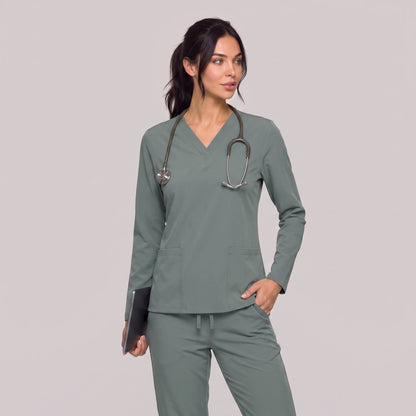 Top Manga Larga Mujer | 2 Pockets
