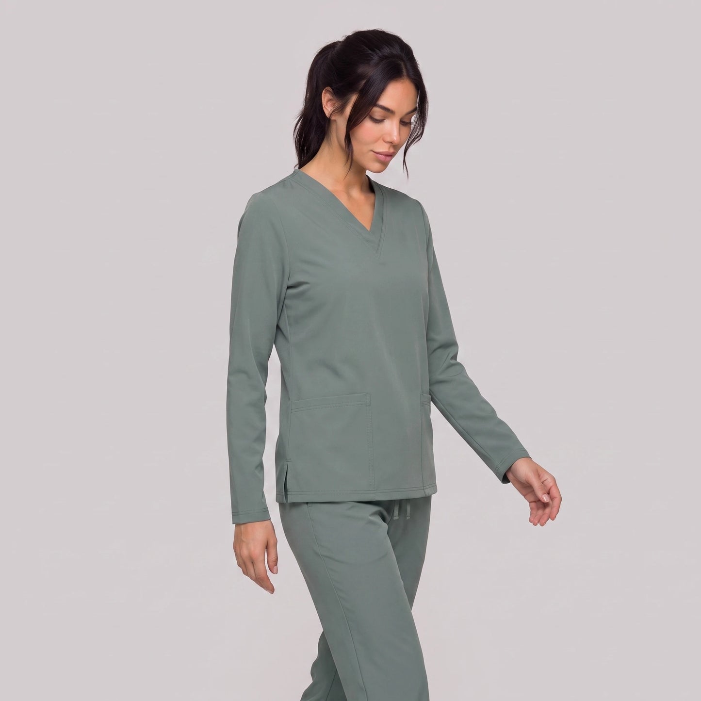 Top Manga Larga Mujer | 2 Pockets