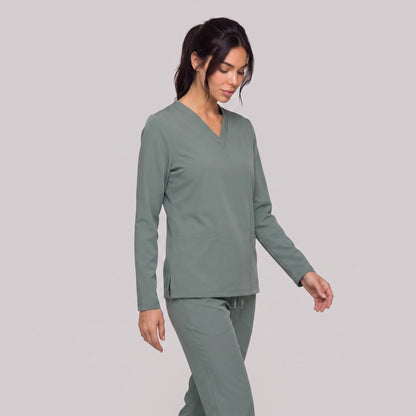 Top Manga Larga Mujer | 2 Pockets