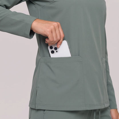 Top Manga Larga Mujer | 2 Pockets