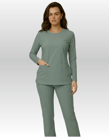 Top Manga Larga Mujer | 2 Pockets