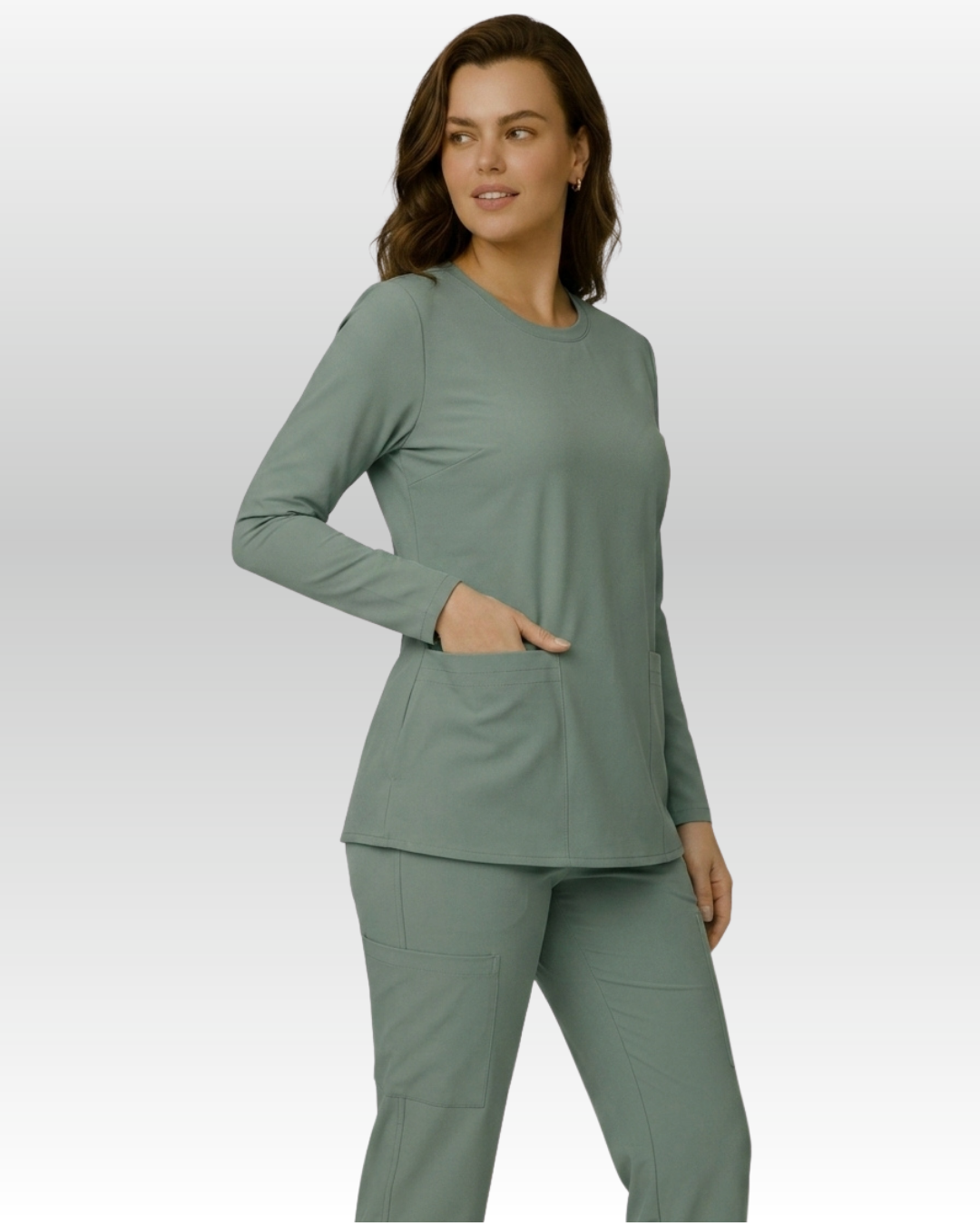 Top Manga Larga Mujer | 2 Pockets