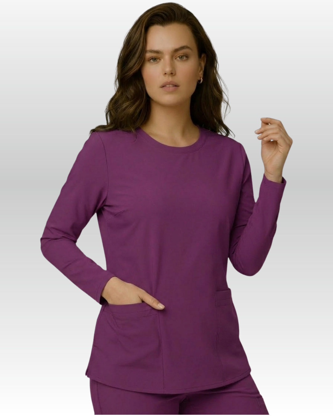 Top Manga Larga Mujer | 2 Pockets