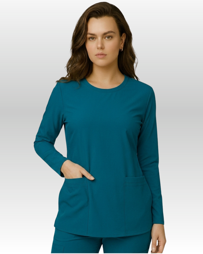 Top Manga Larga Mujer | 2 Pockets