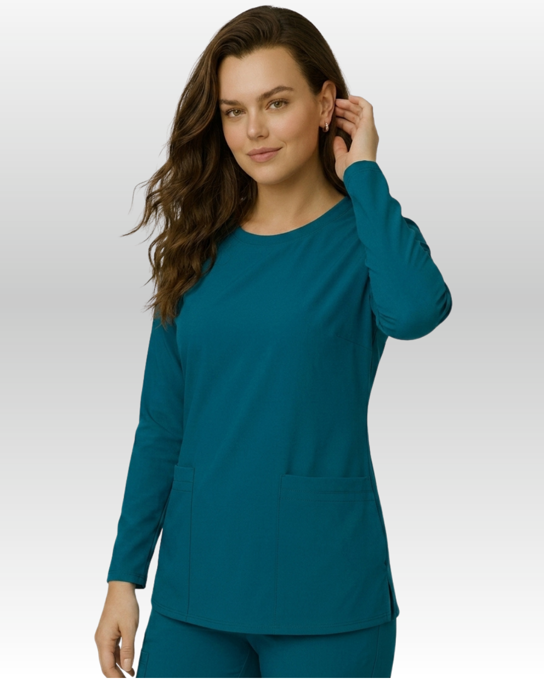 Top Manga Larga Mujer | 2 Pockets