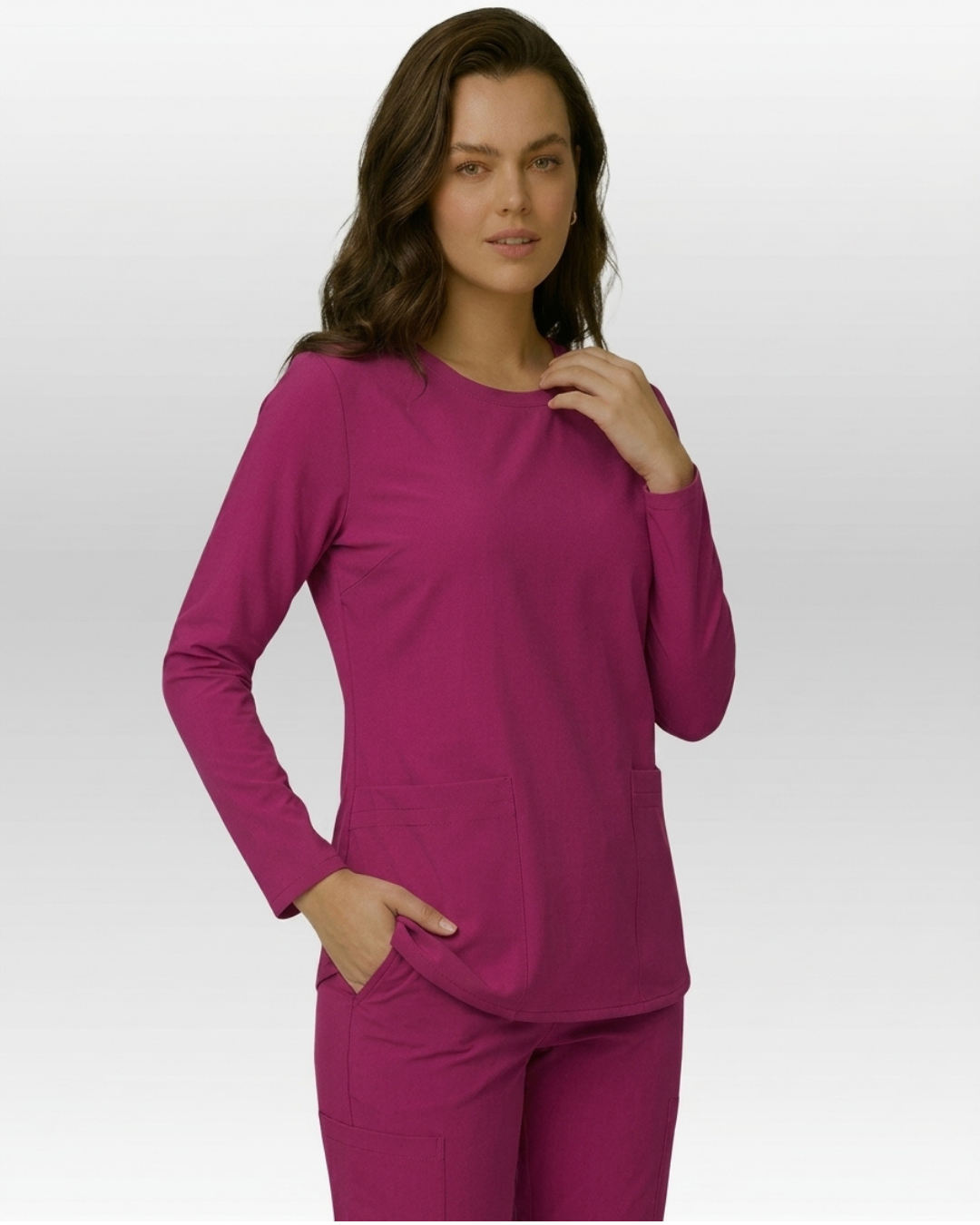 Top Manga Larga Mujer | 2 Pockets