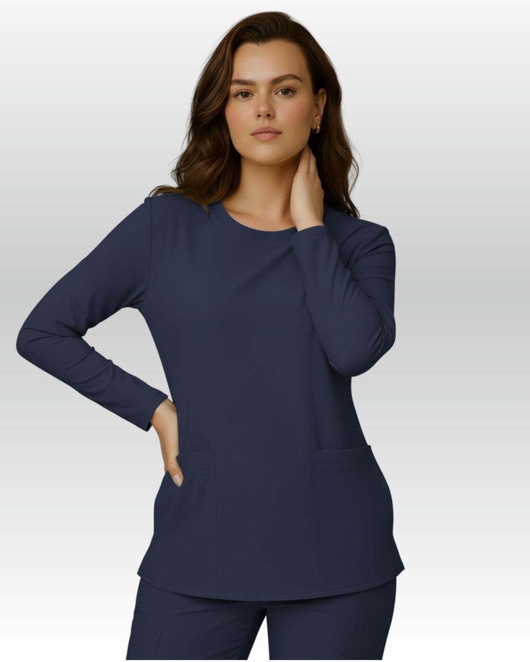 Top Manga Larga Mujer | 2 Pockets