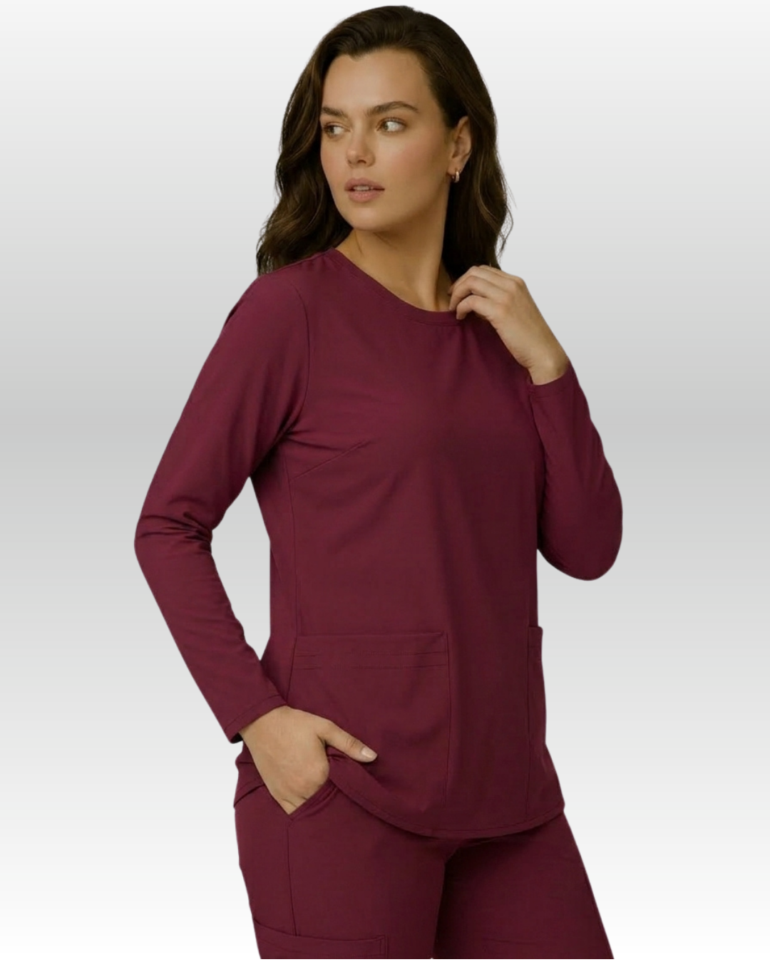 Top Manga Larga Mujer | 2 Pockets