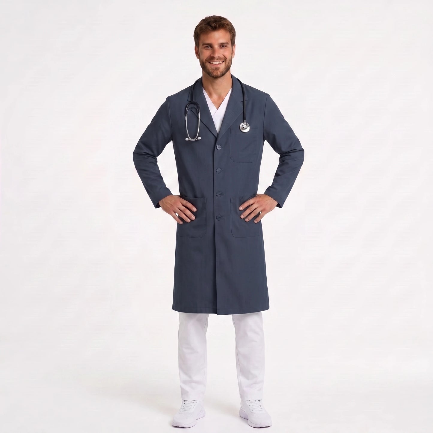 Bata Larga Essential Hombre | 3 Pockets