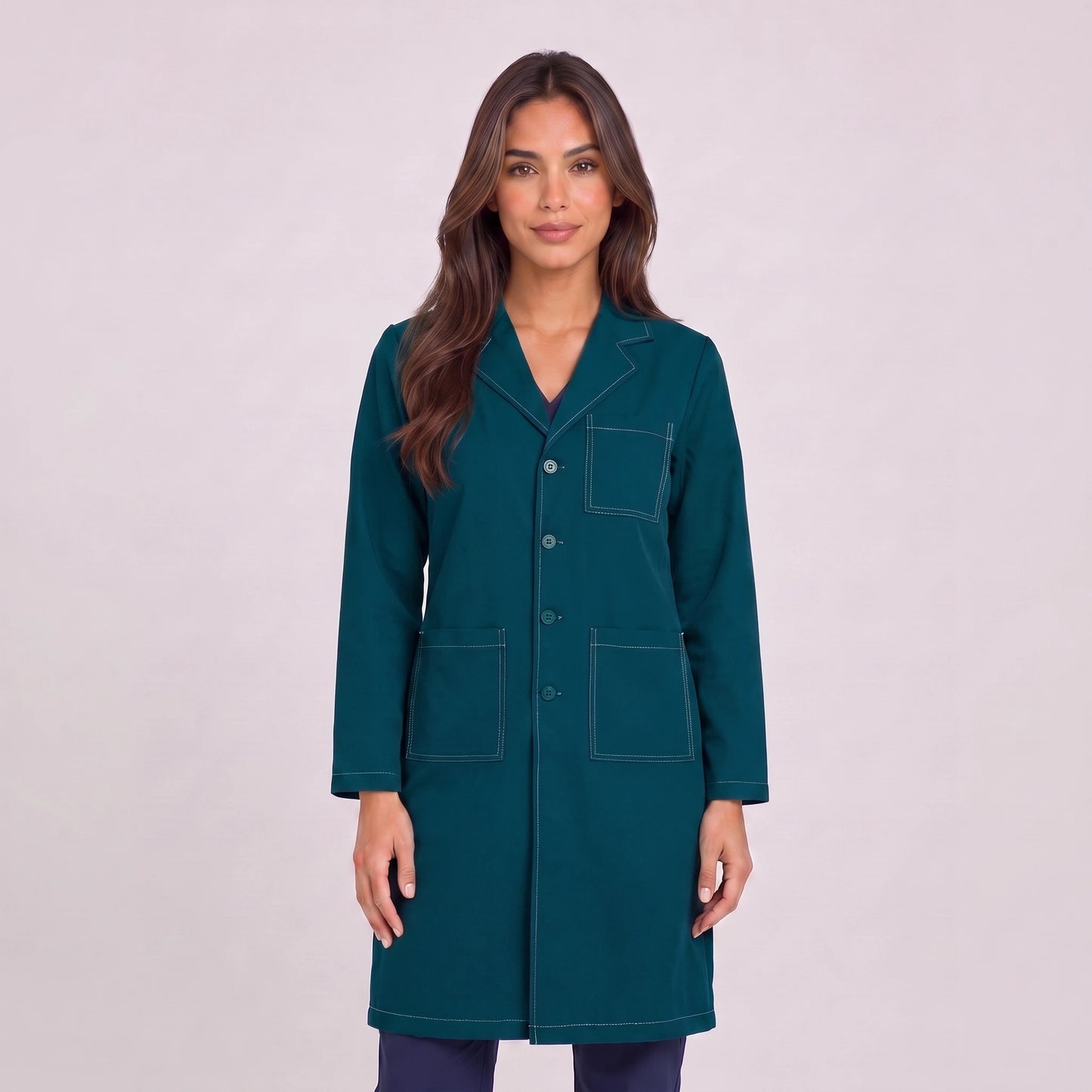 Bata Larga Prepunte Mujer | 3 Pockets