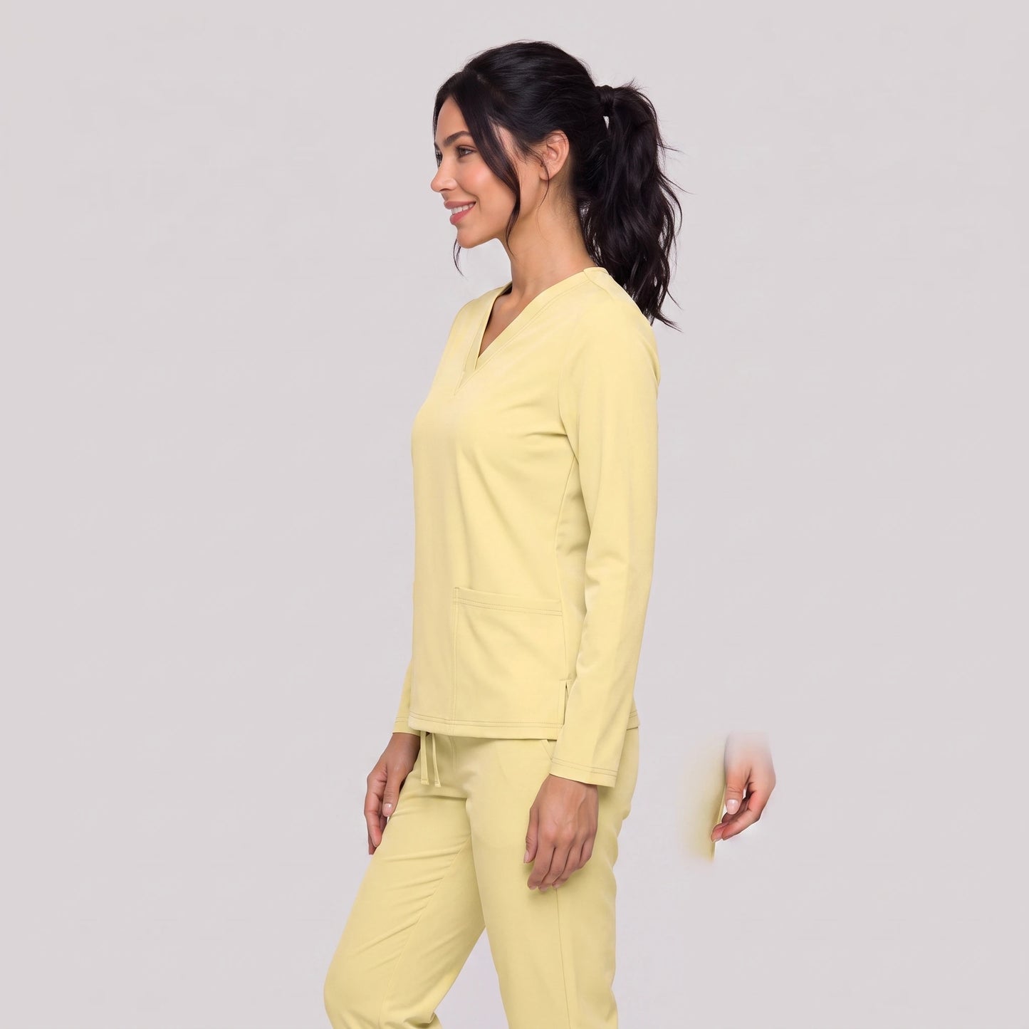 Top Manga Larga Mujer | 2 Pockets