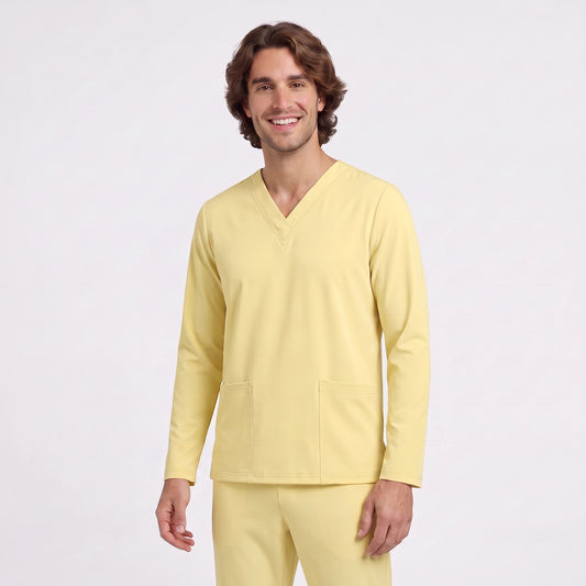 Top Manga Larga Hombre | 2 Pockets