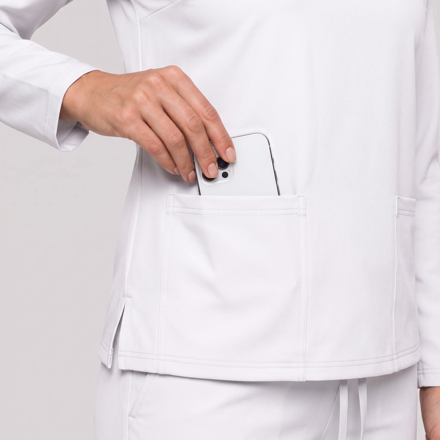 Top Manga Larga Mujer | 2 Pockets