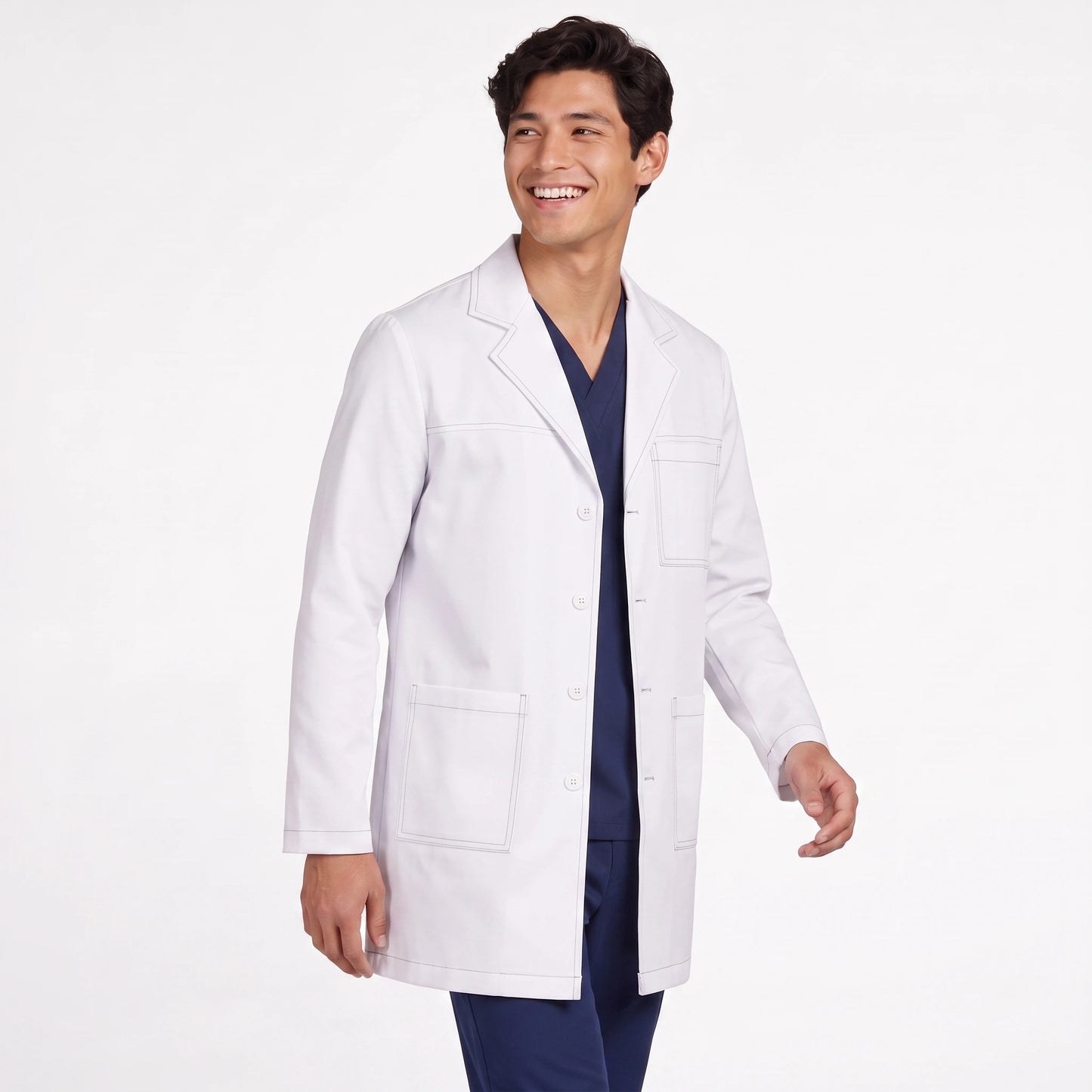 Bata Corta Pespunte Hombre | 3 Pockets