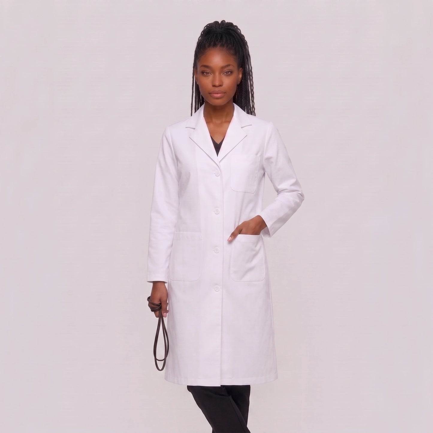 Bata Larga Essential Mujer | 3 Pockets