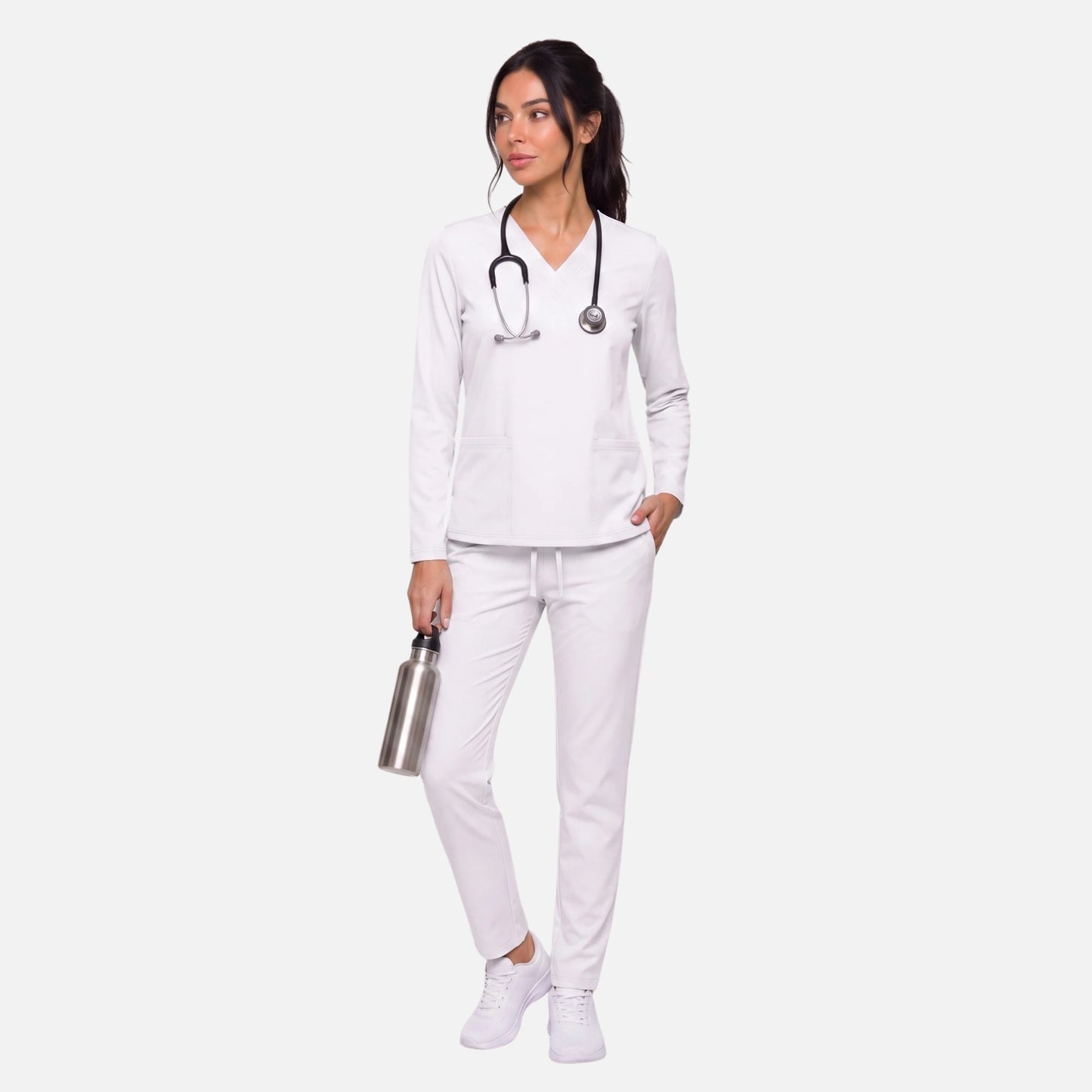 Top Manga Larga Mujer | 2 Pockets