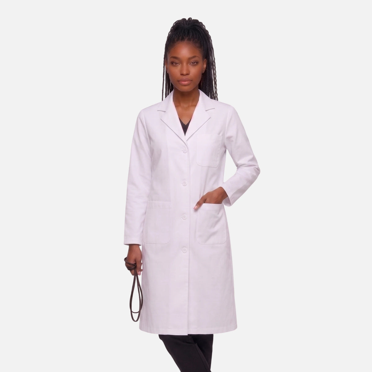 Bata Larga Essential Mujer | 3 Pockets