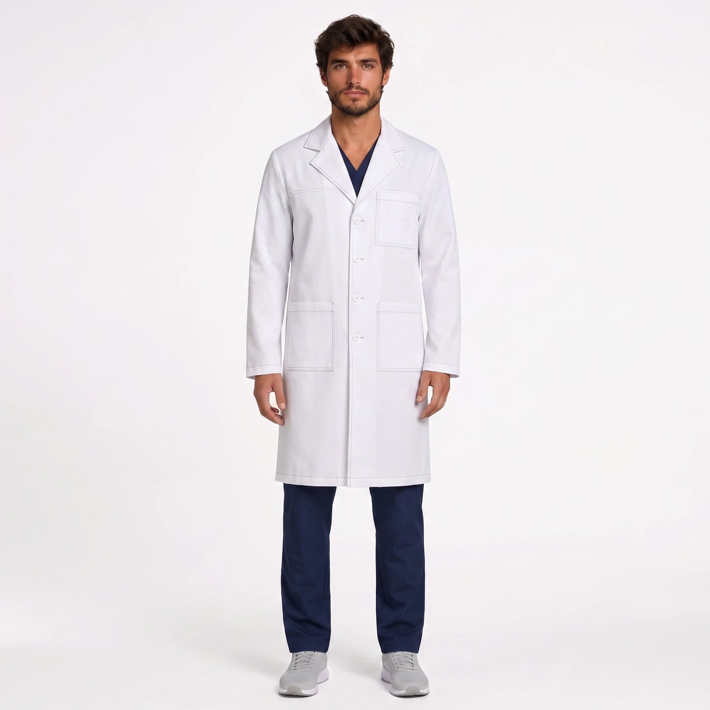 Bata Larga Pespunte Hombre | 3 Pockets