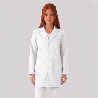 Bata Corta Pespunte Mujer | 3 Pockets
