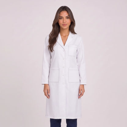 Bata Larga Prepunte Mujer | 3 Pockets