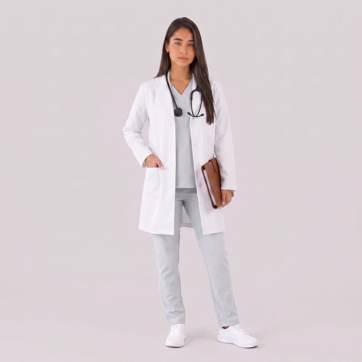 Bata Corta Essential Mujer | 3 Pockets