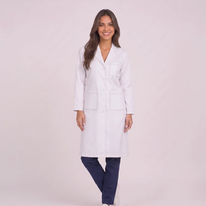 Bata Larga Prepunte Mujer | 3 Pockets