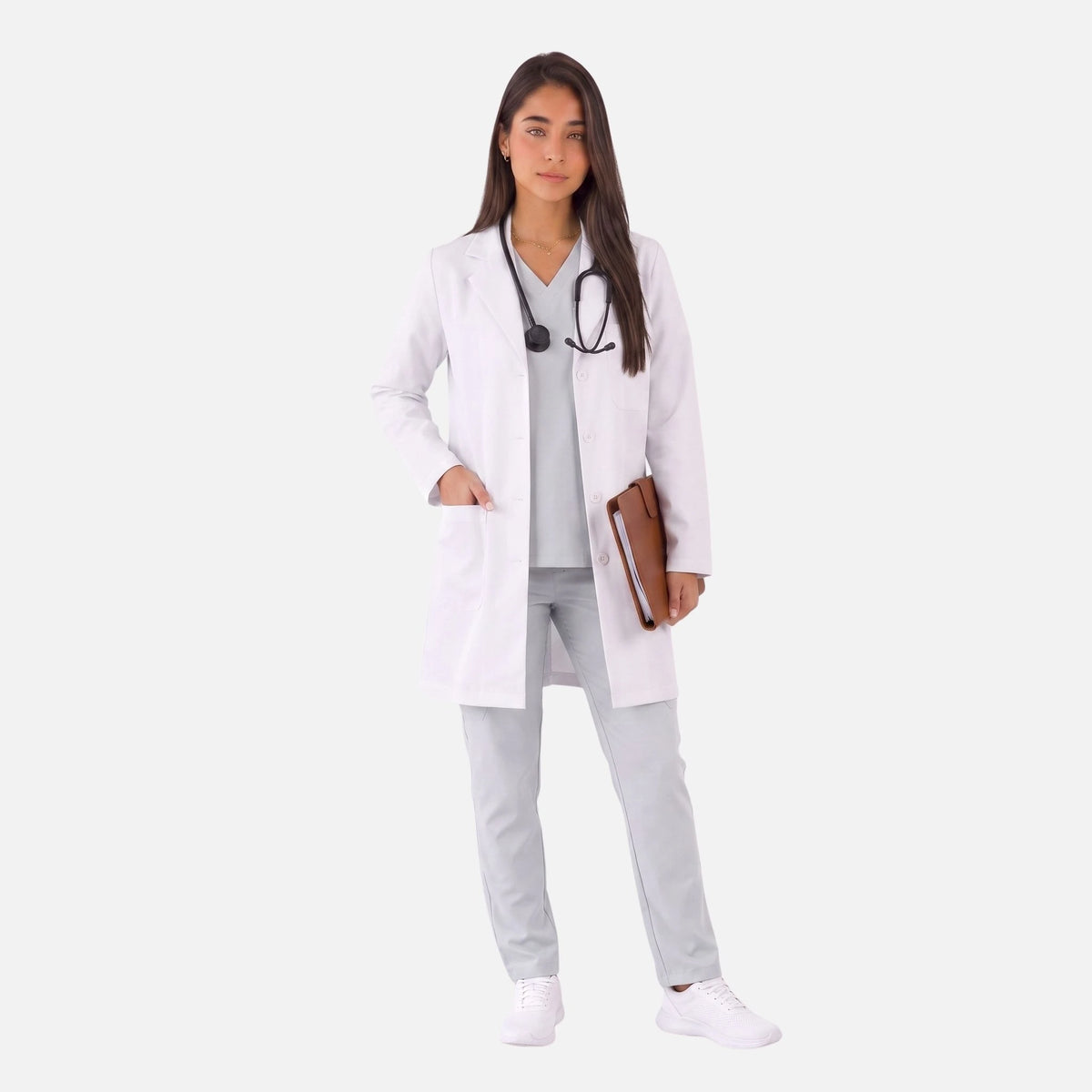 Bata Corta Essential Mujer | 3 Pockets