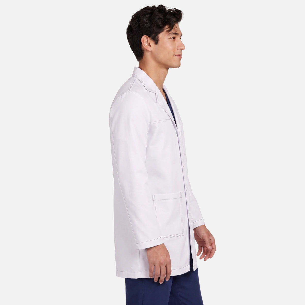 Bata Corta Pespunte Hombre | 3 Pockets