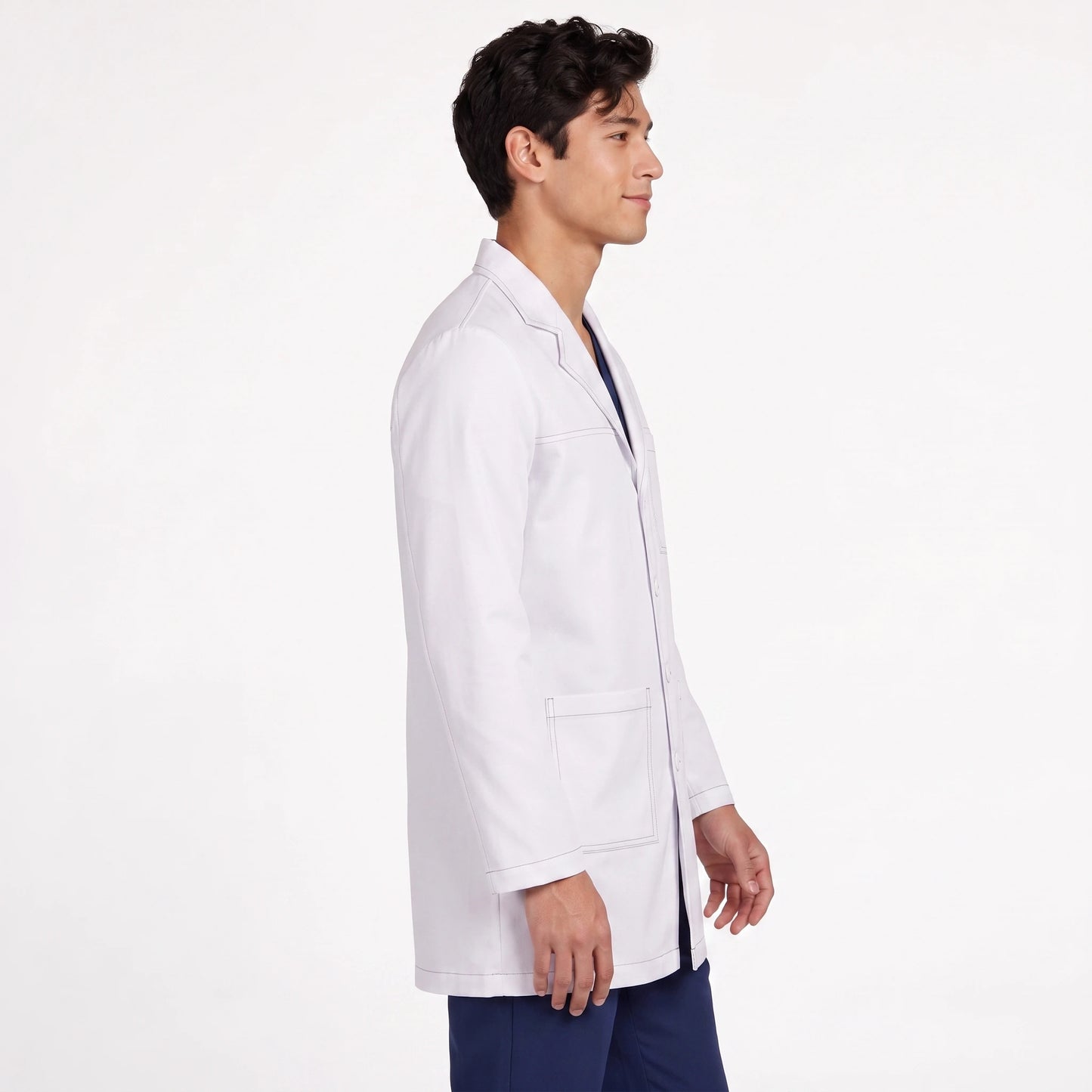 Bata Corta Pespunte Hombre | 3 Pockets