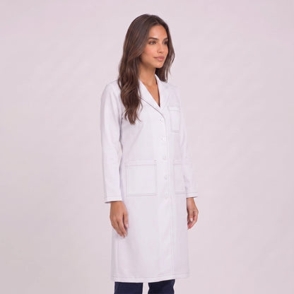 Bata Larga Prepunte Mujer | 3 Pockets