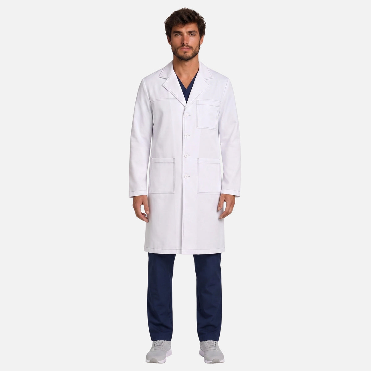 Bata Larga Pespunte Hombre | 3 Pockets