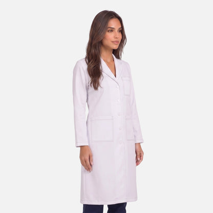 Bata Larga Pespunte Mujer | 3 Pockets