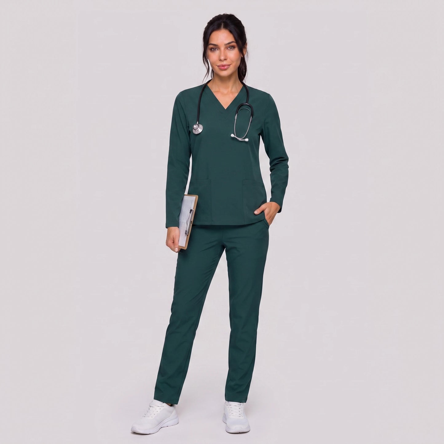 Top Manga Larga Mujer | 2 Pockets