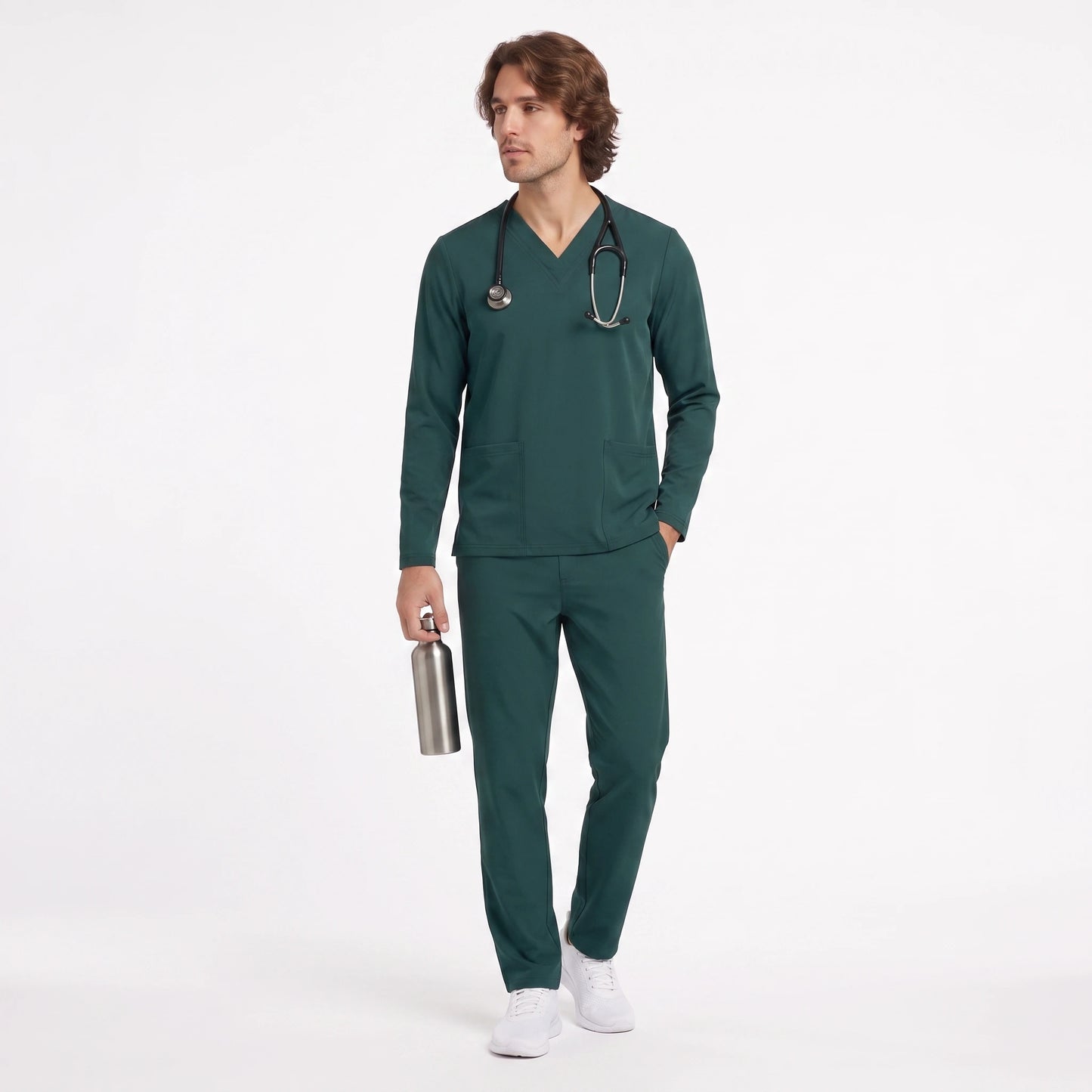 Top Manga Larga Hombre | 2 Pockets