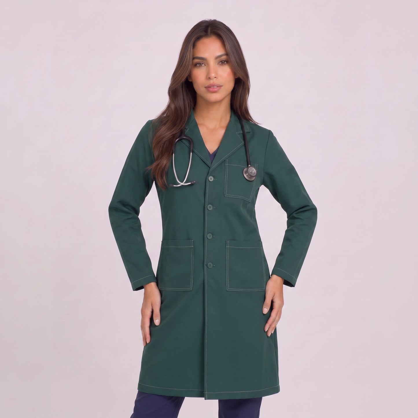 Bata Larga Prepunte Mujer | 3 Pockets