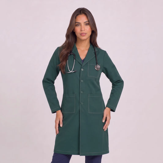 Bata Larga Prepunte Mujer | 3 Pockets