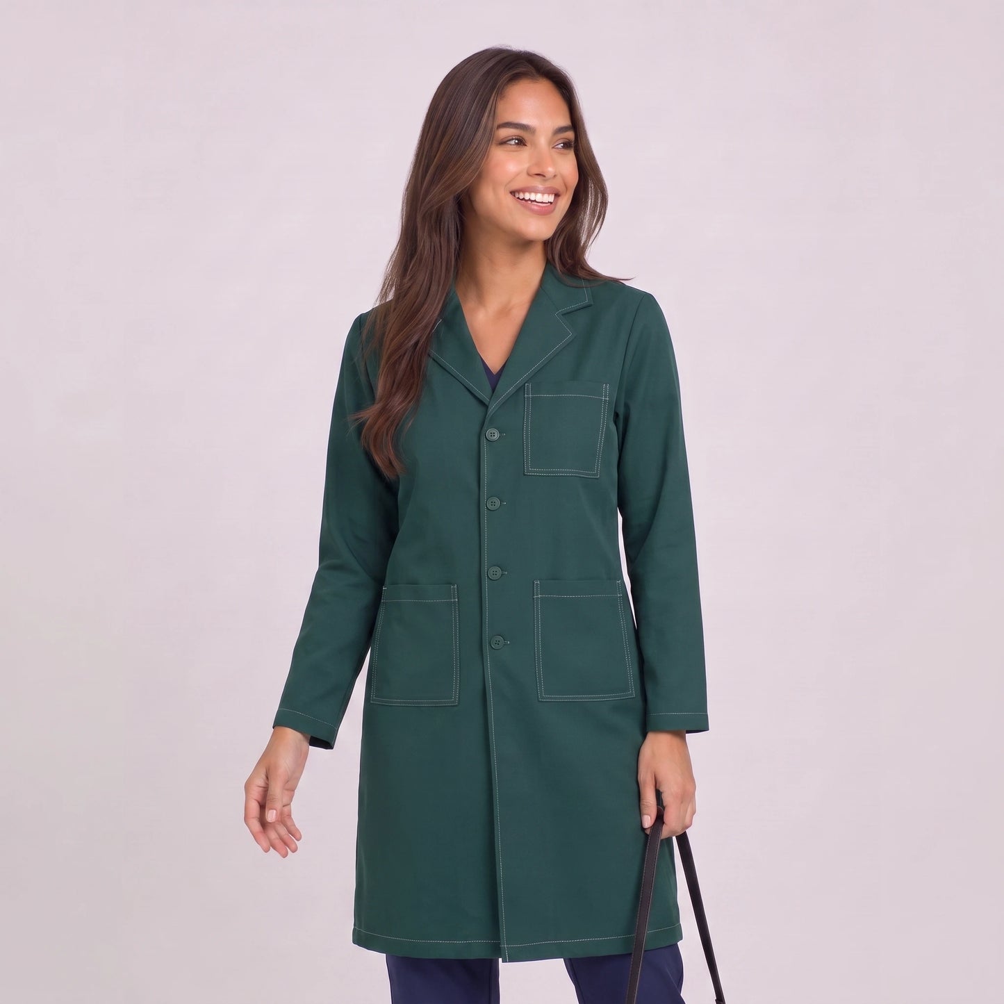 Bata Larga Prepunte Mujer | 3 Pockets