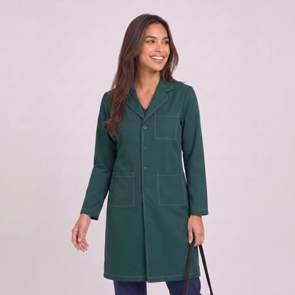 Bata Larga Prepunte Mujer | 3 Pockets