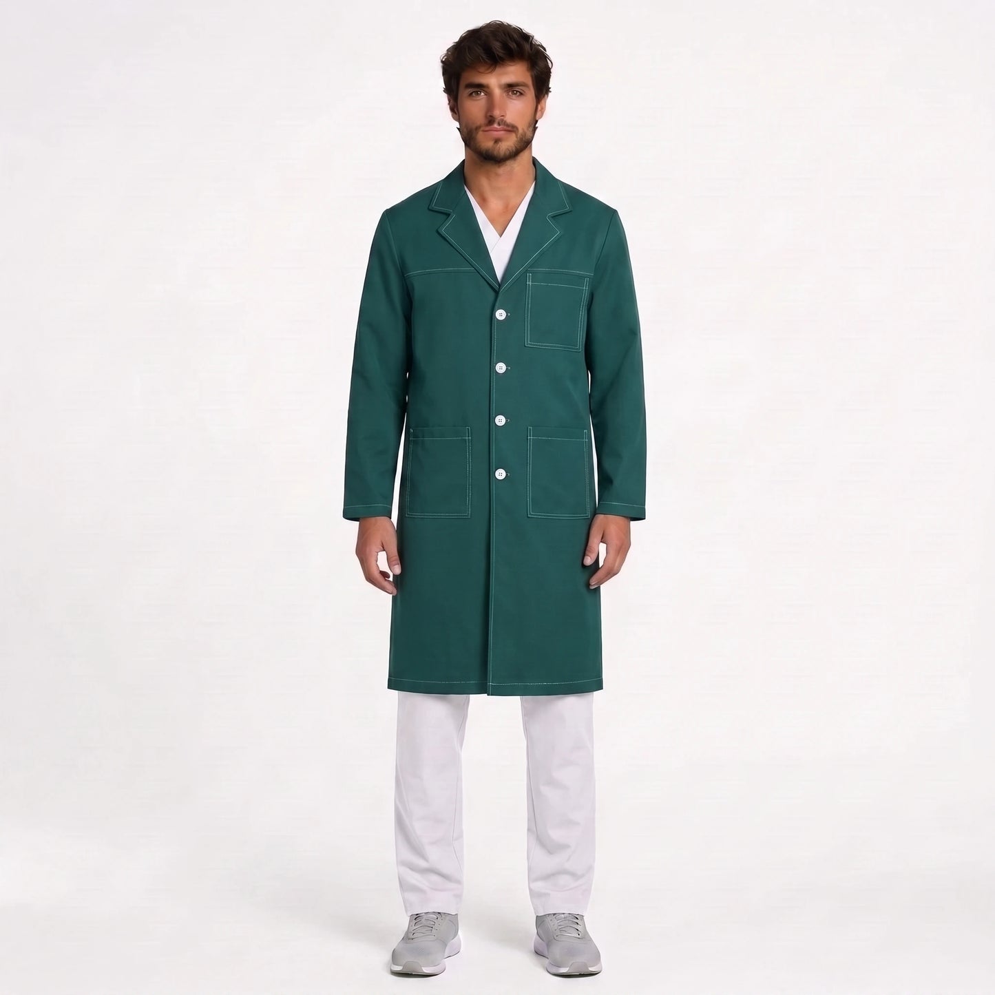 Bata Larga Pespunte Hombre | 3 Pockets