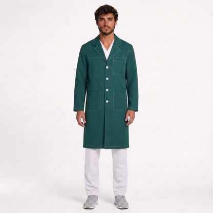 Bata Larga Pespunte Hombre | 3 Pockets