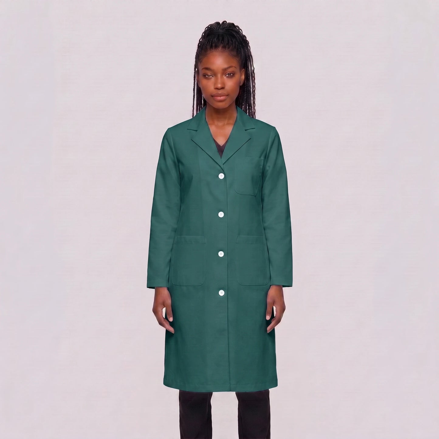 Bata Larga Essential Mujer | 3 Pockets