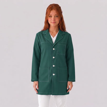 Bata Corta Pespunte Mujer | 3 Pockets