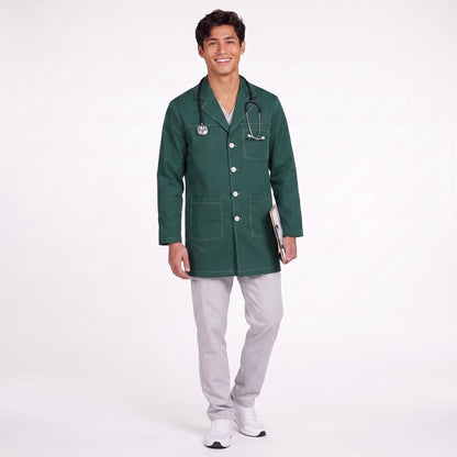 Bata Corta Pespunte Hombre | 3 Pockets