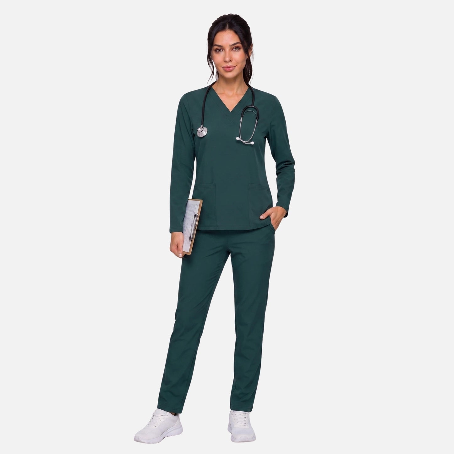 Top Manga Larga Mujer | 2 Pockets