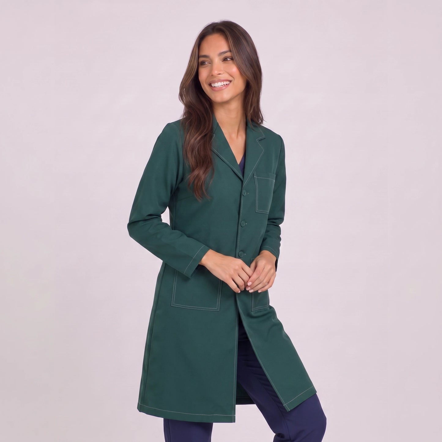 Bata Larga Prepunte Mujer | 3 Pockets