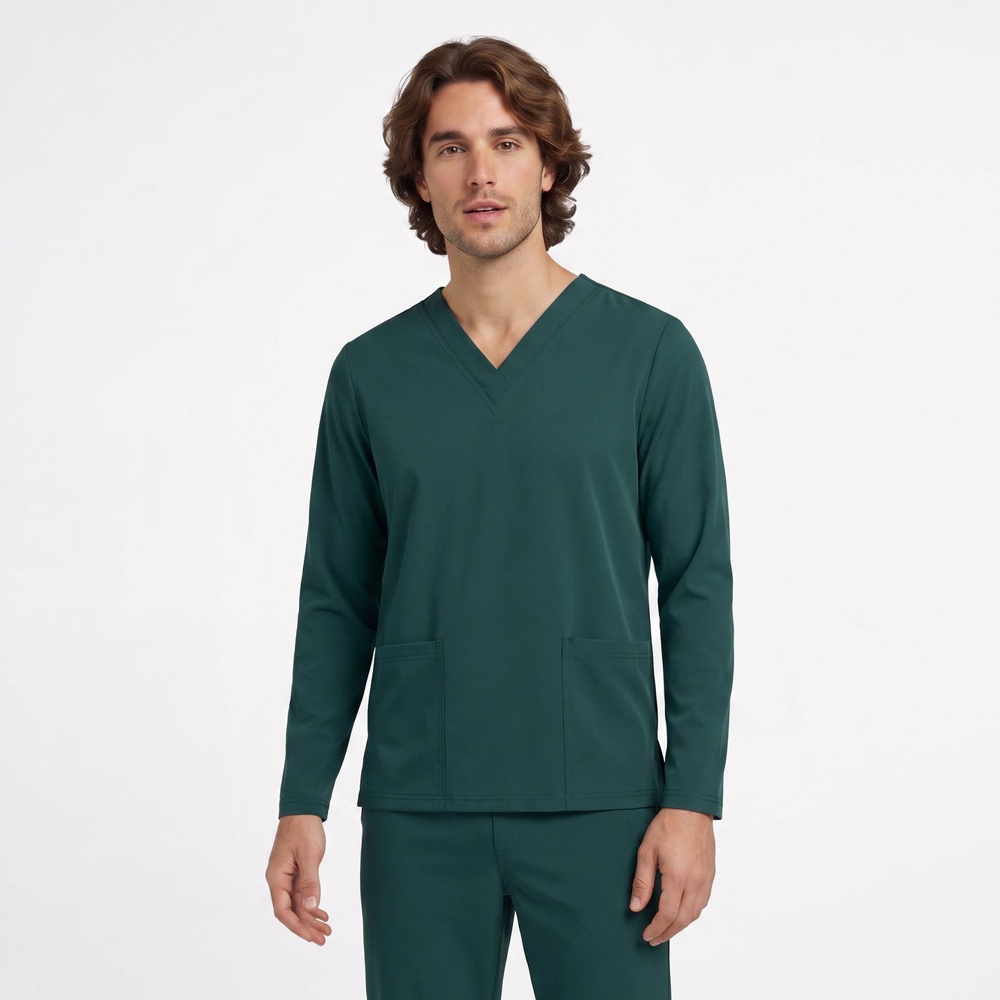 Top Manga Larga Hombre | 2 Pockets